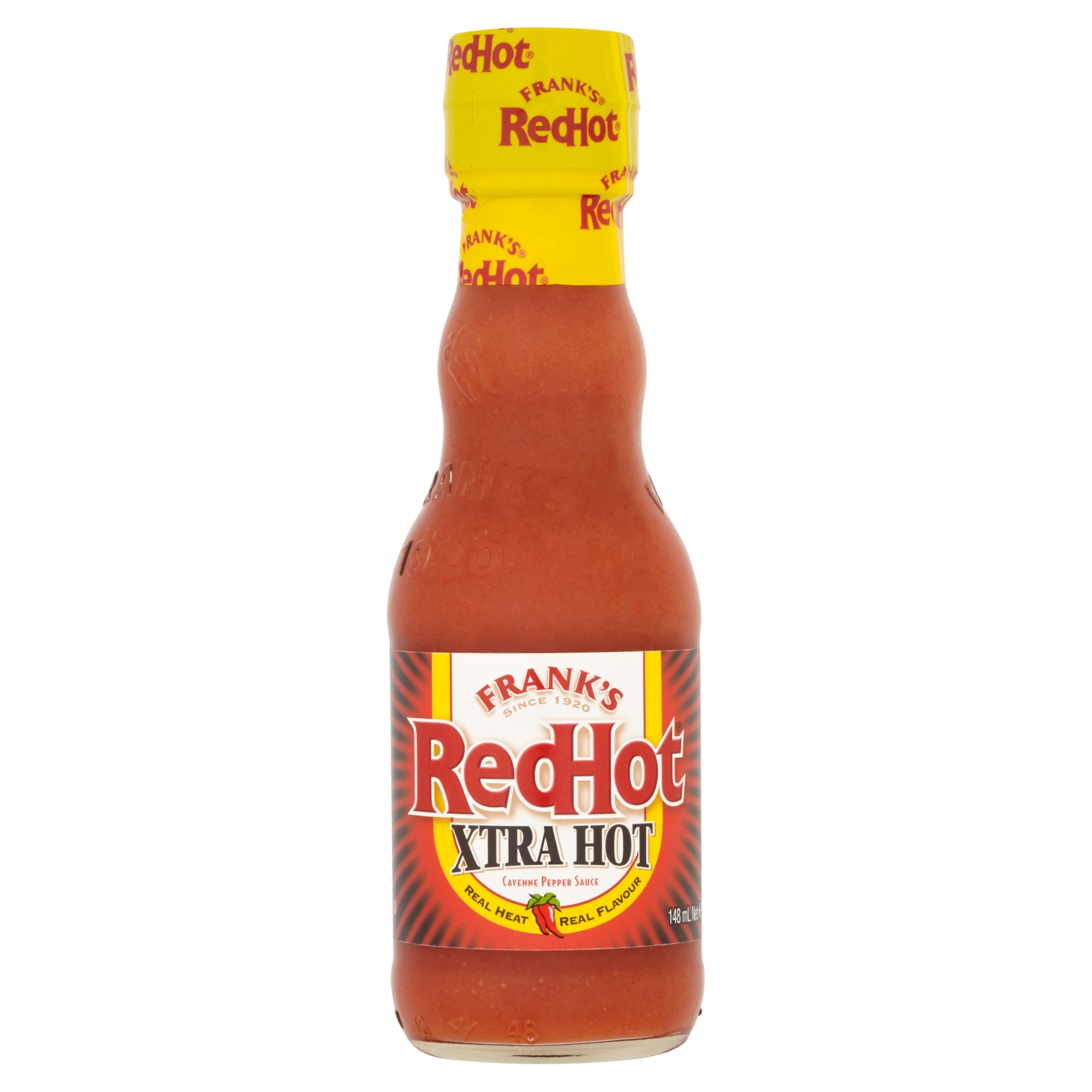 Franks Redhot Xtra Hot Cayenne Pepper Sauce 6 X 148ml 